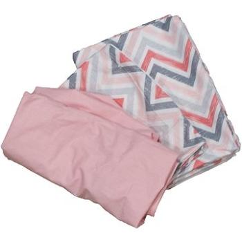 BabyTýpka 3-dílná sada povlečení - Chevron pink  (8594201221453)