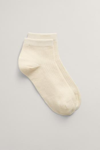 PONOŽKY GANT LYOCELL ANKLE RIB SOCKS CREAM