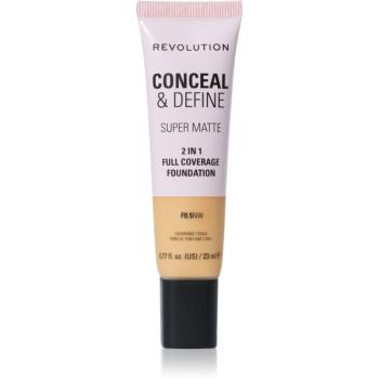 Makeup Revolution Conceal & Define matující make-up odstín F8.5NW 23 ml