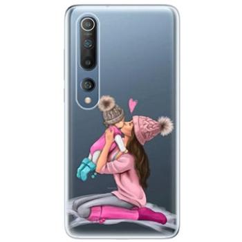 iSaprio Kissing Mom - Brunette and Girl pro Xiaomi Mi 10 / Mi 10 Pro (kmbrugirl-TPU3_Mi10p)