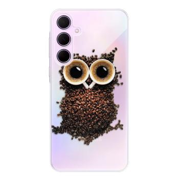 Odolné silikonové pouzdro iSaprio - Owl And Coffee - Samsung Galaxy A35 5G