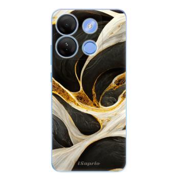 Odolné silikonové pouzdro iSaprio - Black and Gold - Infinix Smart 7