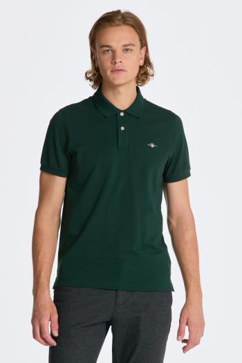 POLOKOŠILE GANT REG SHIELD SS PIQUE POLO TARTAN GREEN