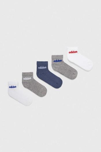 Dětské ponožky adidas Performance 5-pack šedá barva