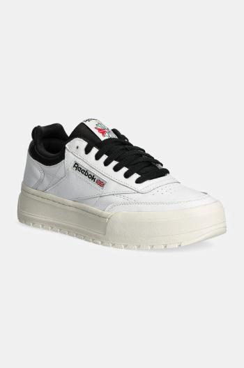 Kožené sneakers boty Reebok Classic Club C Megacourt bílá barva, 100201238