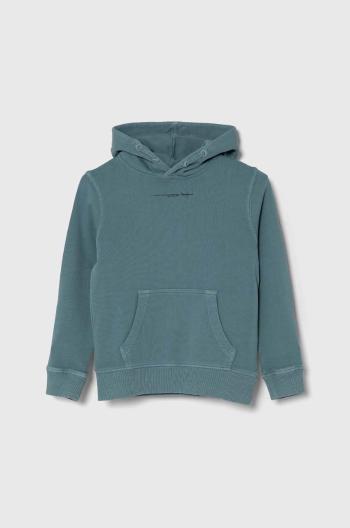 Dětská bavlněná mikina Pepe Jeans NEW DAVIDE HOODIE s kapucí, s potiskem