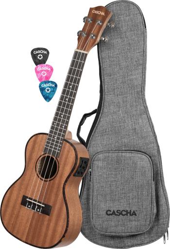 Cascha HH 2048EL Mahogany LH Set Tenorové ukulele