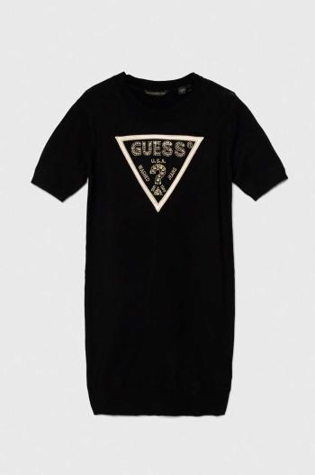 Dívčí šaty Guess černá barva, mini, J4YK18 Z2NQ2