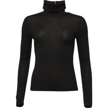 Tommy Hilfiger MERINO ROLL-NK SWEATER Dámský rolák, černá, velikost