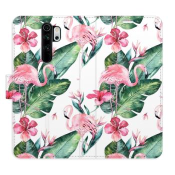 Flipové pouzdro iSaprio - Flamingos Pattern - Xiaomi Redmi Note 8 Pro