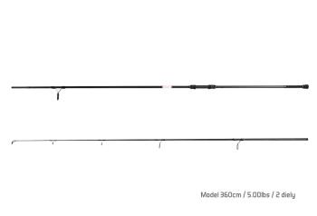 Delphin Prut Bomber 380cm 5.00lb 2díl