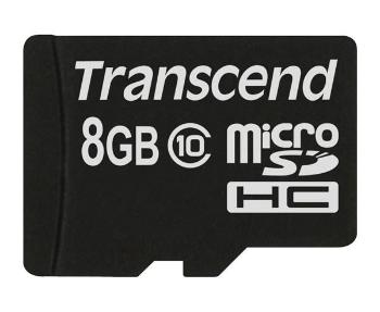 TRANSCEND MicroSDHC karta 8GB Class 10 8GB, bez adaptéru