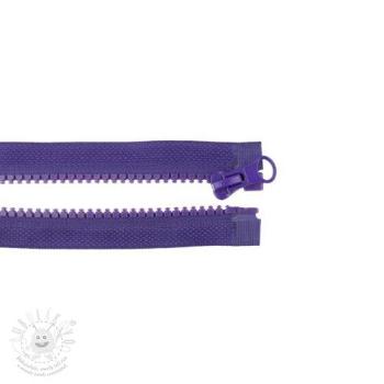 Zip dělitelný 35 cm purple