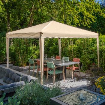 Haushalt international Skládací zahradní altán, 3 x 3 m, béžový