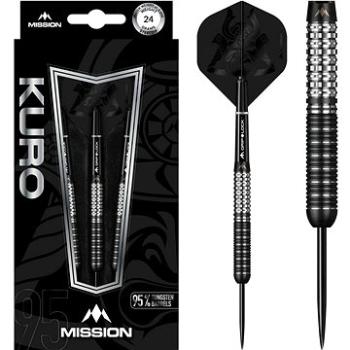 Šipky Mission steel Kuro M1 24g, black, 95% wolfram (17998)