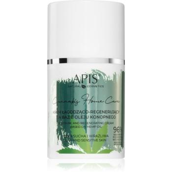 Apis Natural Cosmetics Cannabis Home Care lehký hydratační krém pro suchou až citlivou pleť 50 ml