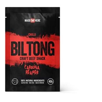 Maso Here hovězí biltong chilli 40 g (8594185671138)