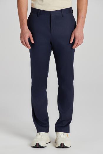 KALHOTY GANT SLIM COT/LINEN SUIT PANTS MARINE