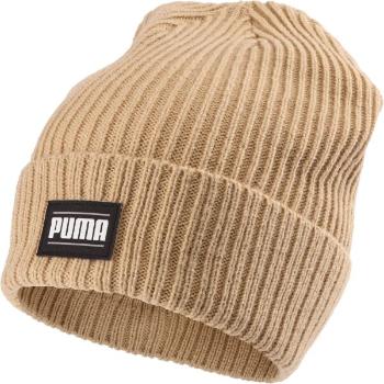 Puma RIBBED CLASSIC CUFF BEANIE Pletená čepice, béžová, velikost