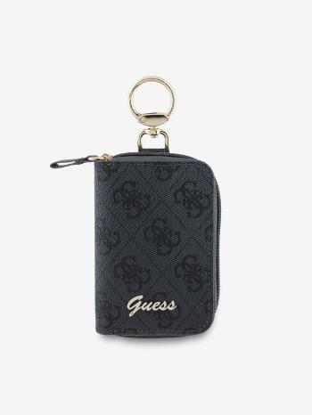 Guess PU 4G Script Logo Klíčenka Black Telefontok Lila