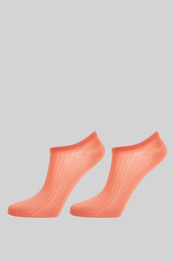 PONOŽKY GANT LYOCELL RIB LOW CUT SOCKS 2-PACK PEACHY PINK