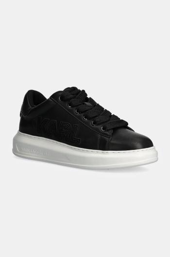 Kožené sneakers boty Karl Lagerfeld KAPRI černá barva, KL52561