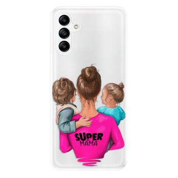 Odolné silikonové pouzdro iSaprio - Super Mama - Boy and Girl - Samsung Galaxy A04s