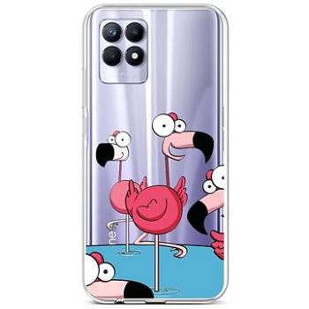 TopQ Kryt Realme 8i silikon Cartoon Flamingos 69881 (Sun-69881)