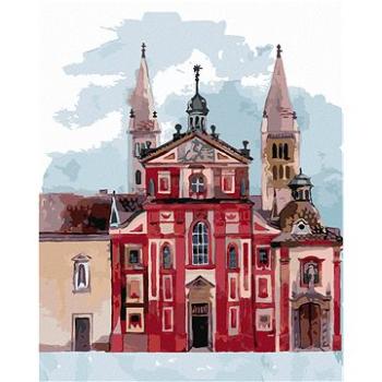 Zuty - Malování podle čísel - BAZILIKA SVATÉHO JIŘÍ PRAHA, 80x100 cm, vypnuté plátno na rám (HRAmmb10833nad)