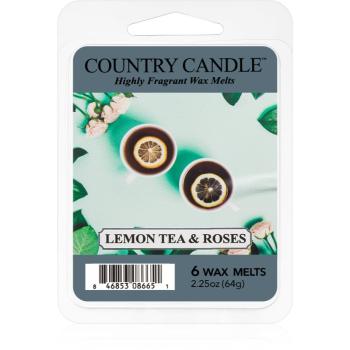 Country Candle Lemon Tea & Roses vosk do aromalampy 64 g