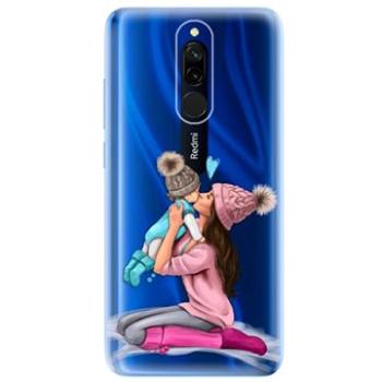 iSaprio Kissing Mom - Brunette and Boy pro Xiaomi Redmi 8 (kmbruboy-TPU2-Rmi8)