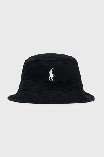 Bavlněná čepice Polo Ralph Lauren černá barva