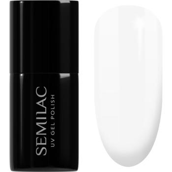 Semilac UV Hybrid Black & White gélový lak na nechty odtieň 001 Strong White 7 ml