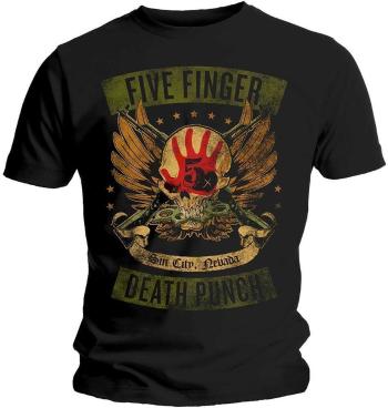 Five Finger Death Punch Tričko Locked & Loaded Unisex Black S