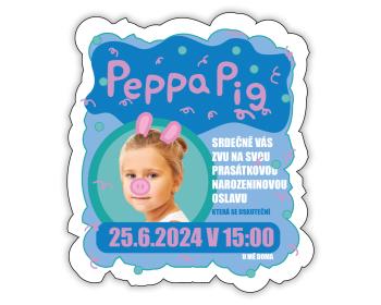 Personal Personalizované pozvánky 6 ks - Peppa Pig