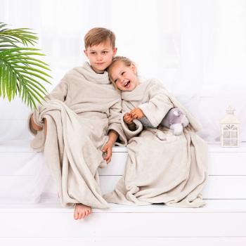 Takaró Lazykids krémű sima klasszikus 90x105 DecoKing