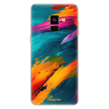 Odolné silikonové pouzdro iSaprio - Blue Paint - Samsung Galaxy A8 2018