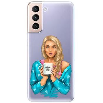 iSaprio Coffe Now - Blond pro Samsung Galaxy S21 (cofnoblo-TPU3-S21)