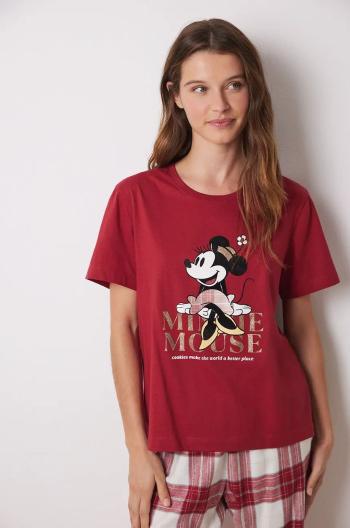 Bavlněné pyžamo women'secret MICKEY červená barva, bavlněná, 3138597