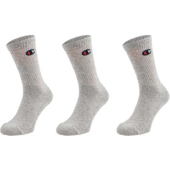 Champion 3PK CREW SOCKS Unisexové ponožky, šedá, velikost