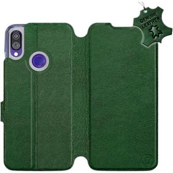 Flip pouzdro na mobil Xiaomi Redmi Note 7 - Zelené - kožené -   Green Leather (5903226830152)