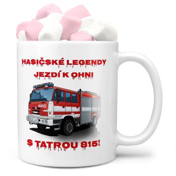 Hrnek Hasičské legendy – Tatra 815 (Náplň hrníčku: Marshmallow)