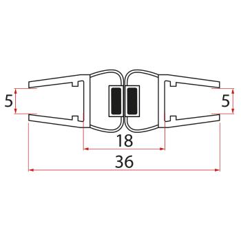 ARLETA set magnetických těsnění NDHLS-3