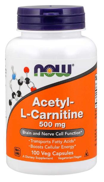 NOW Foods Acetil L - Karnitin 500 mg