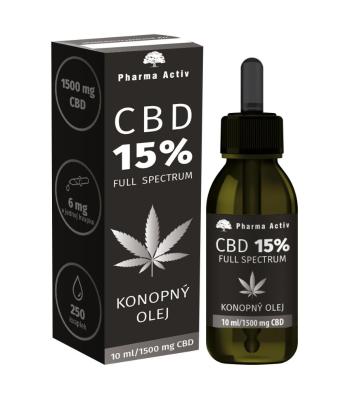 Pharma Activ CBD 15% Full Spectrum Konopný olej 1500 mg 10 ml