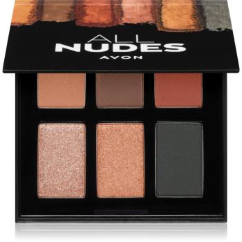 Avon 6 In 1 All Nudes paletka očních stínů 7,2 g