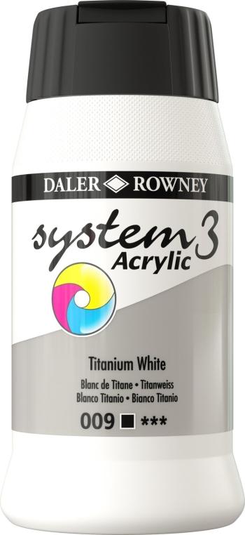 Daler Rowney System3 Akrylová barva Titanium White 500 ml 1 ks