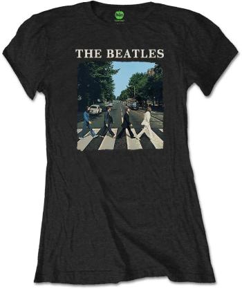 The Beatles Tričko Abbey Road & Logo Womens Black XL