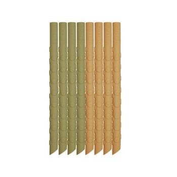 nuuroo Silikonová brčka Ada 8-pack Olive Green / Dusty Yellow