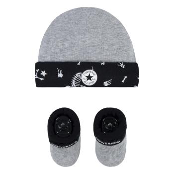 Converse dinos hat & bootie 2pc set 0-6m